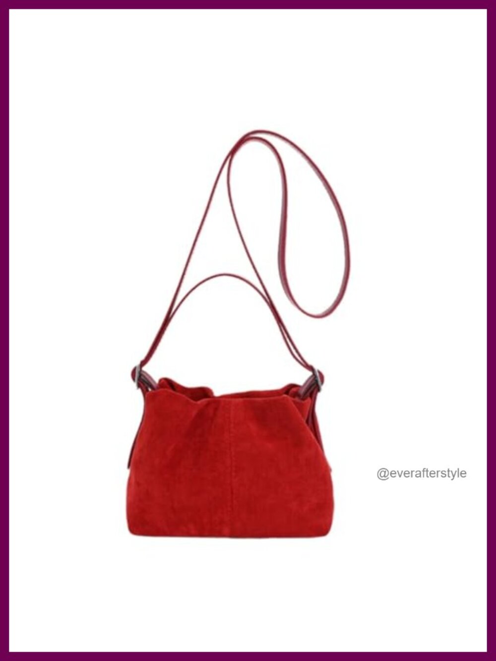 Suede Hobo Bag Convertible Crossbody Tote Drawstring Bucket Satchel